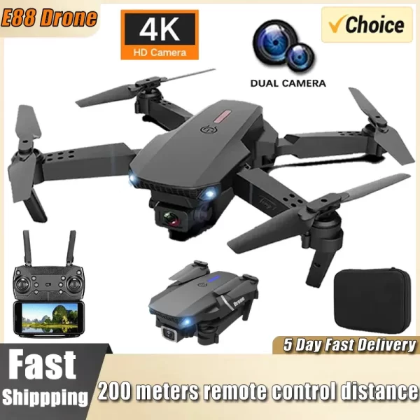 Drone Profissional E88 4K