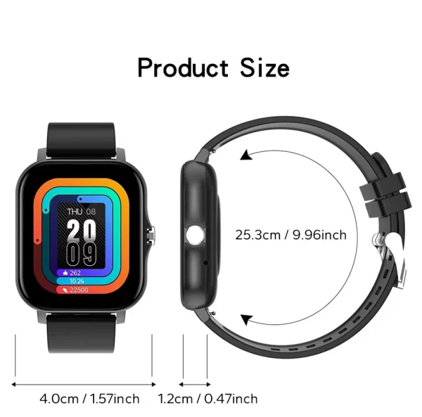 Smartwatch digital, relógio de pulso esportivo, relógio - Image 19