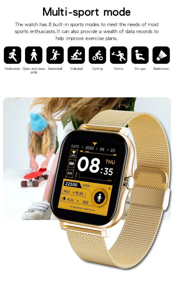 Smartwatch digital, relógio de pulso esportivo, relógio - Image 16