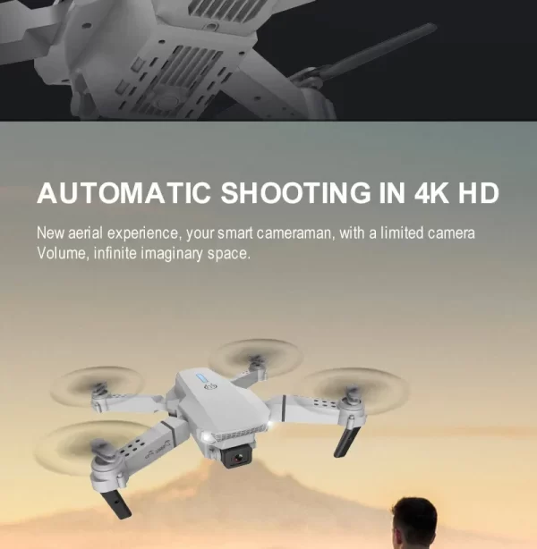 novo e88 pro wifi fpv drone angular hd 4k 1080p câmera altura - Image 17